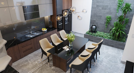 Thiết kế nội thất nhà phố Vạn Phúc City sang trọng